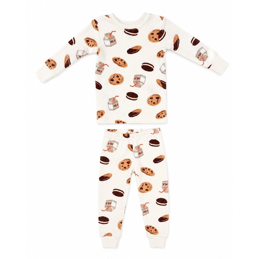 Carter’s Child of Mine 2-Piece Cookie & Milk Pajama Set – 12M